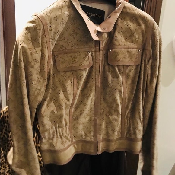 louis vuitton suede jacket